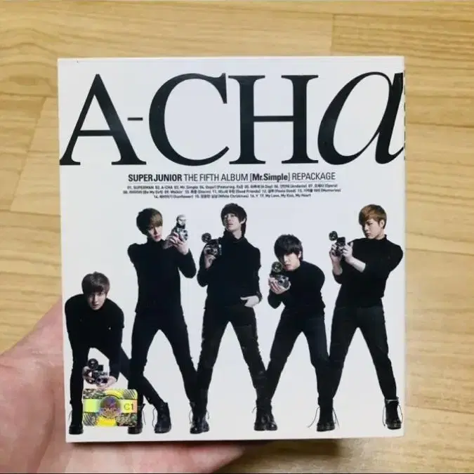 슈퍼주니어 5집 a-cha 리패키지 앨범(cd, 음반)