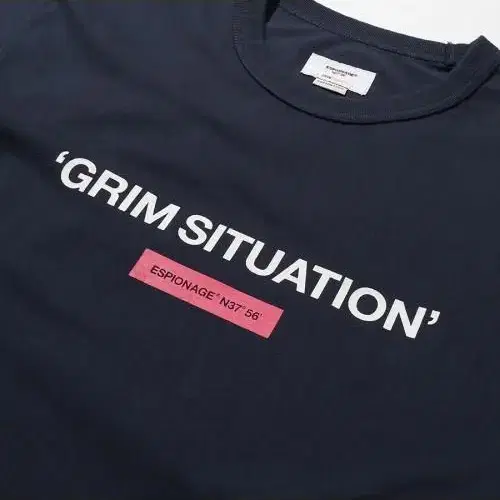 에스피오나지 GRIM SITUATION 네이비 티셔츠 M사이즈 새제품