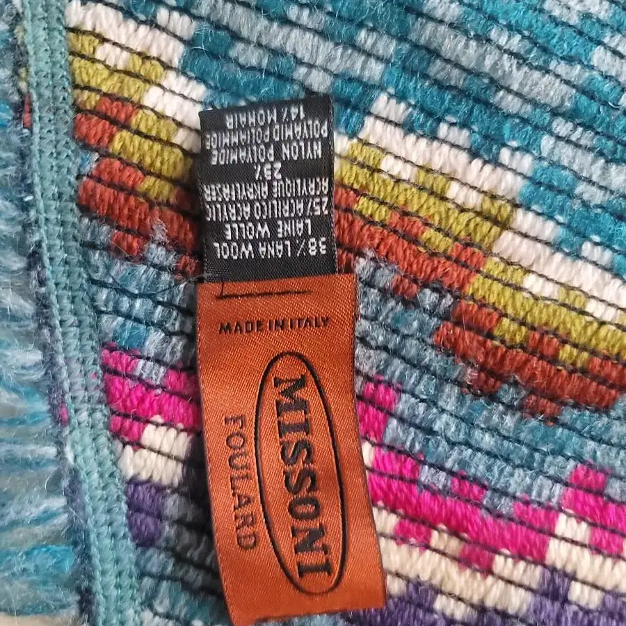 미쏘니 missoni 스카프 미소니 니트 머플러 목도리