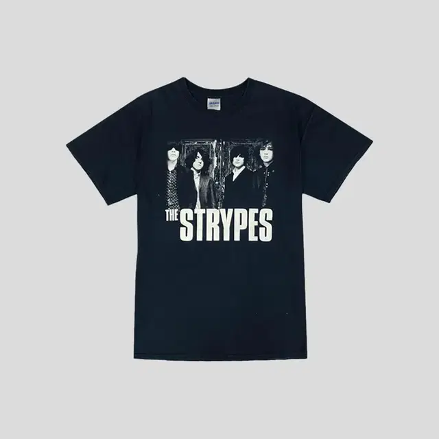 길단 네이비 THE STRYPES 더 스트라입스 락티 밴드티 헤비코튼 반