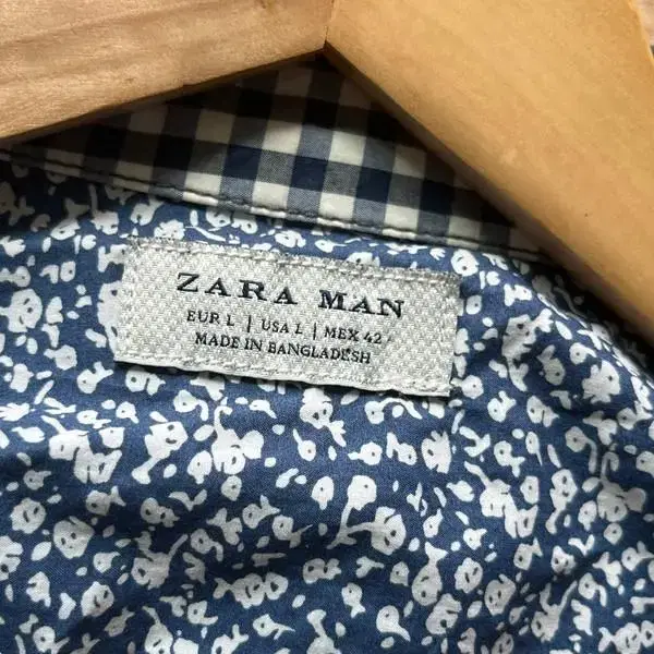 ZARA 자라 캐주얼 집업 점퍼 100 마이크로 체크