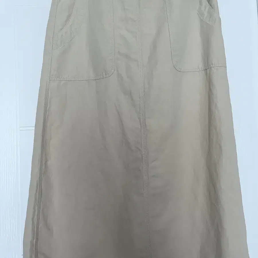 낫띵리튼 A-line stitch skirt (Cream)