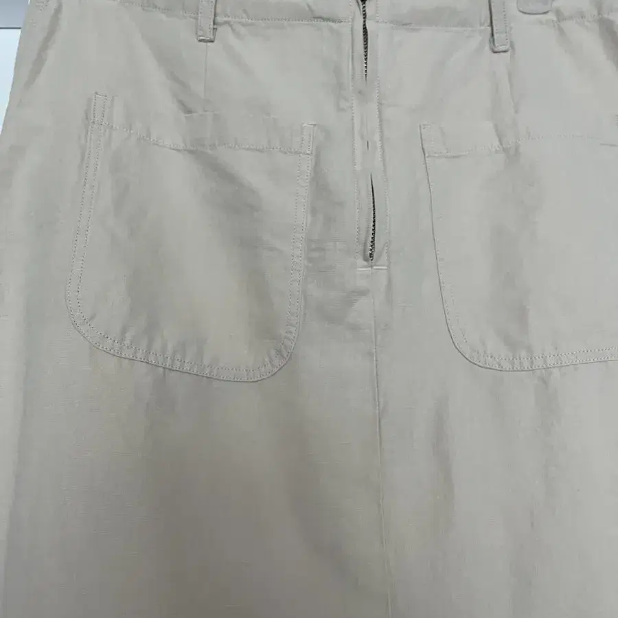 낫띵리튼 A-line stitch skirt (Cream)