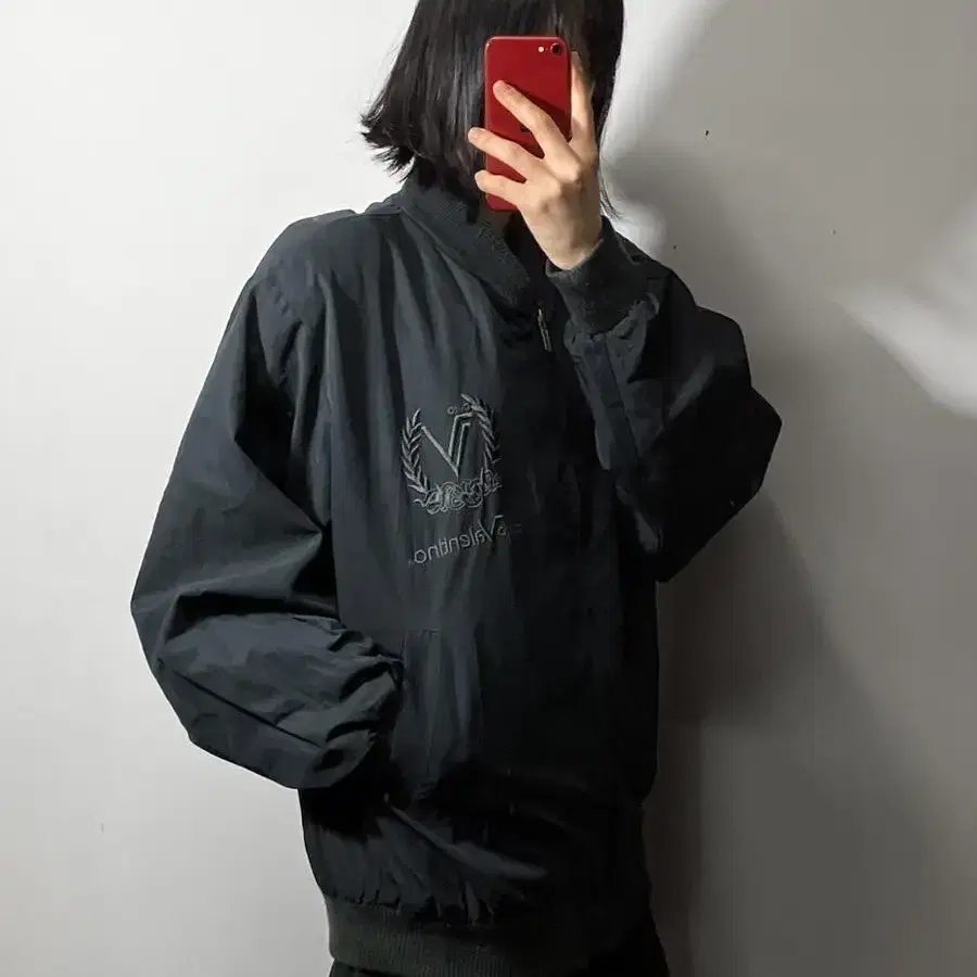 발렌티노 블랙 블루종 2Xl