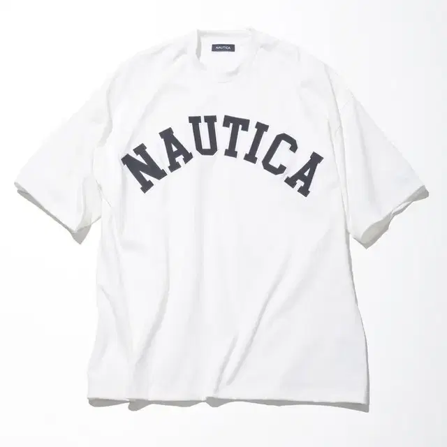 NAUTICA jp 빅로고 오버핏 티셔츠