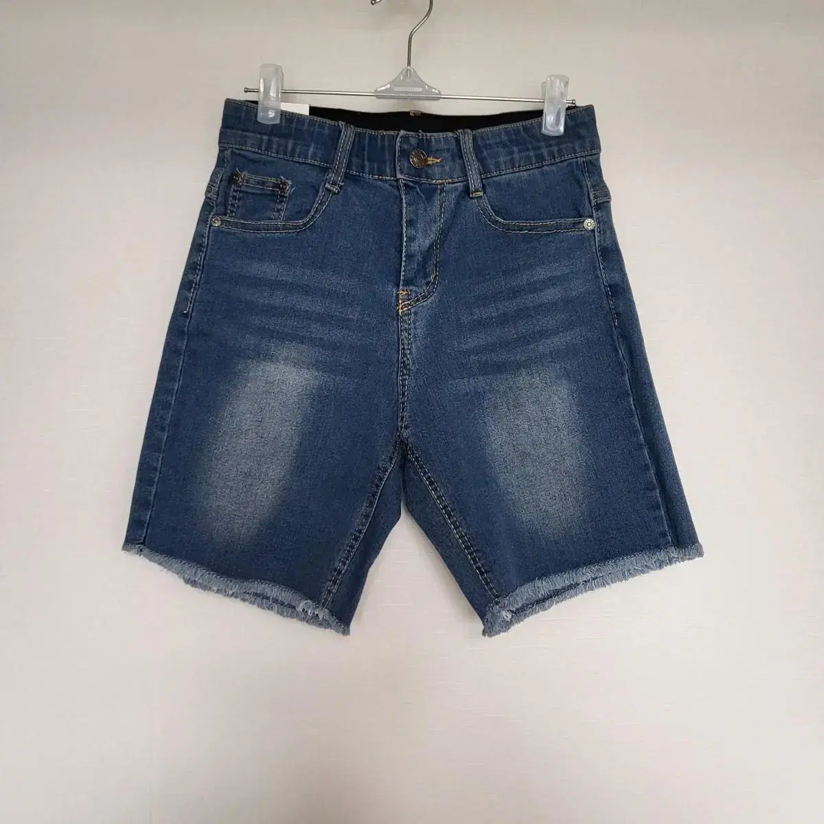 Washed denim shorts S