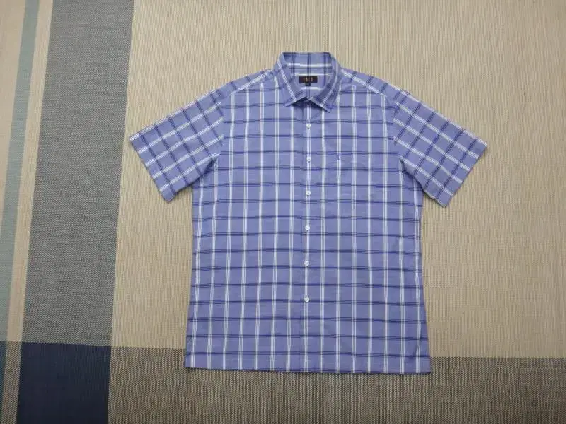 (110) Dax Men's Plaid Short Sleeve Shirt