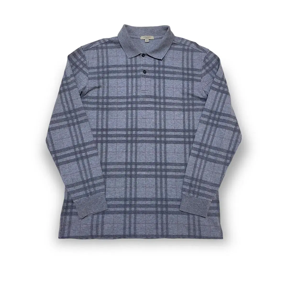 Burberry Genuine Grey Nova Check PK Long Sleeve Karati