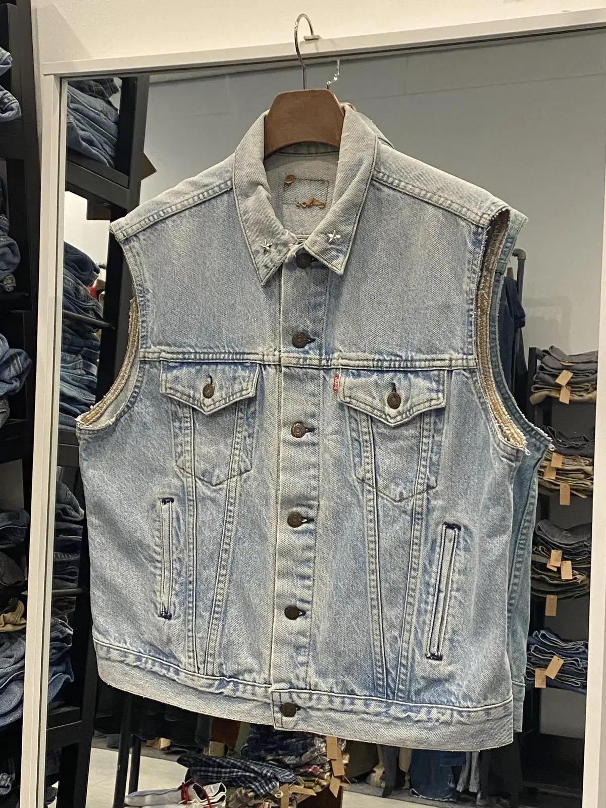 90s Levis Levi's remake denim vest (made in USA)