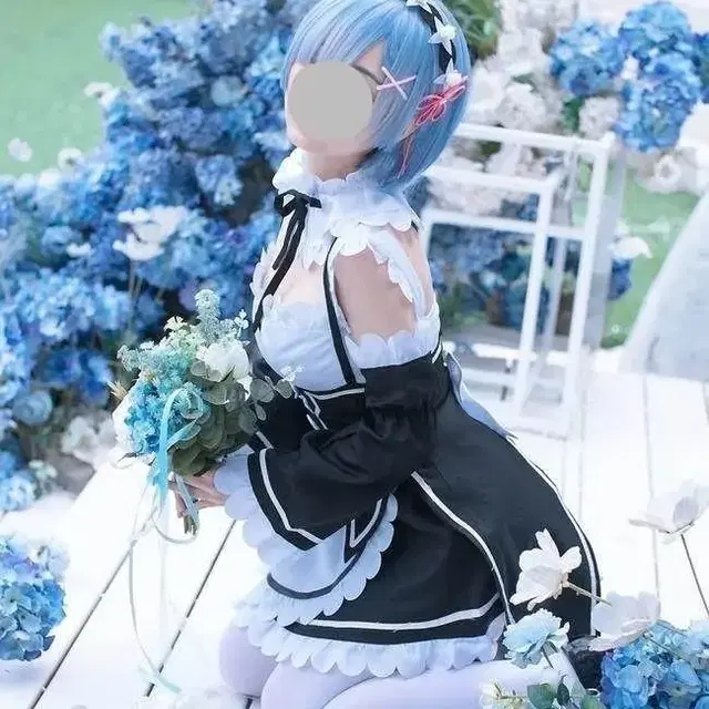 RE:ZERO 리제로 렘(REM) 코스프레 풀세트