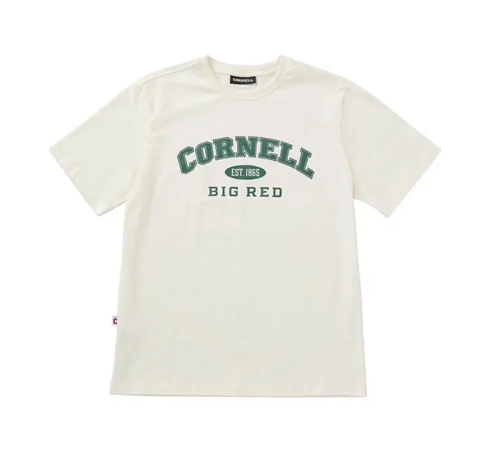 Cornell Big Red T-Shirt Ivory Short Sleeve Tee Size XL