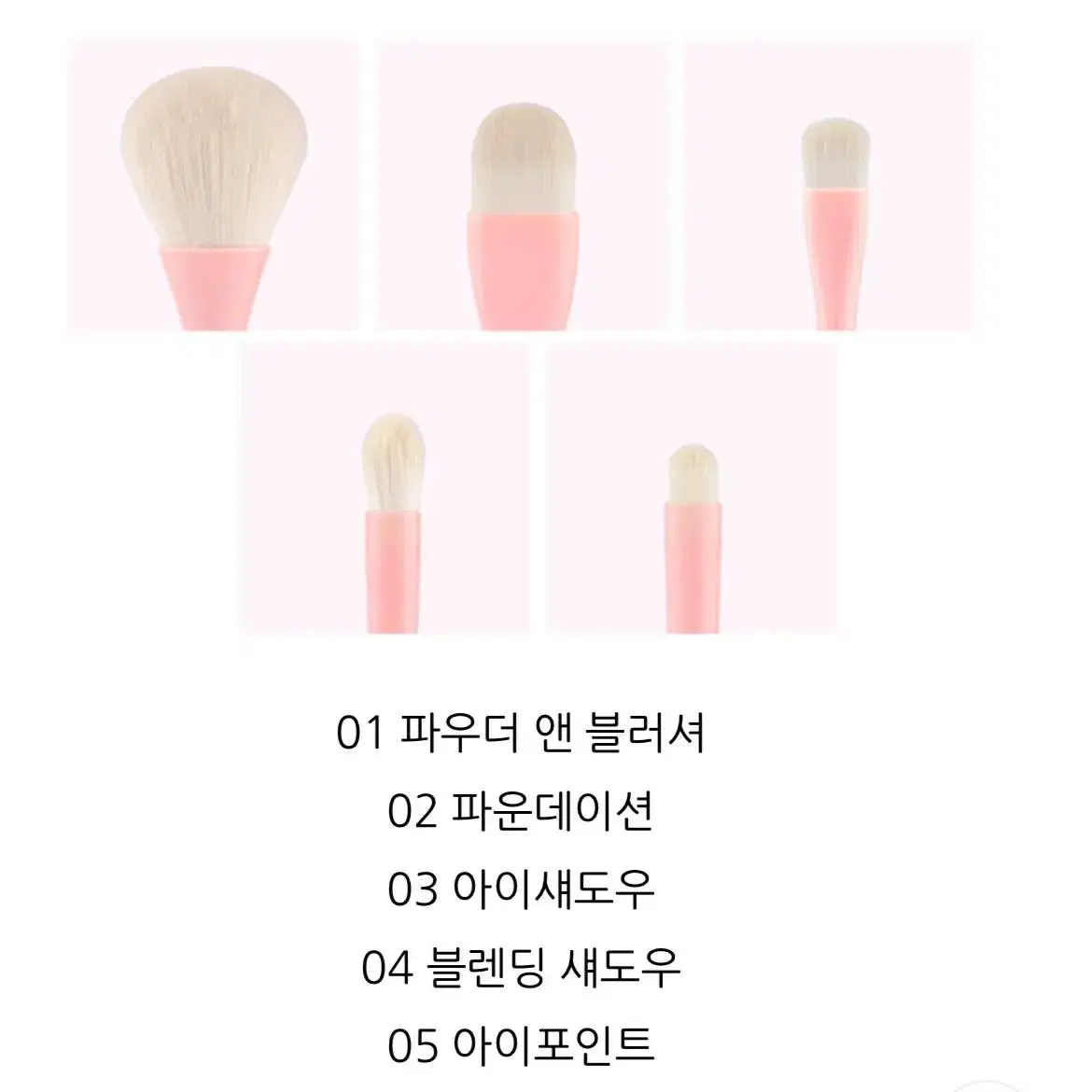 코링코 에그 홀더 브러쉬 세트 5pcs