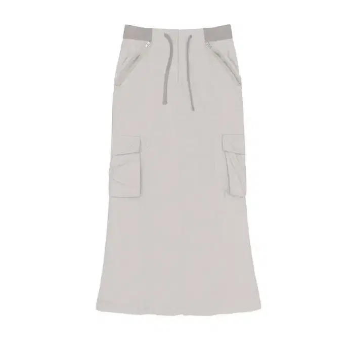 스컬프터 Banding Maxi Pencil Skirt Warm Gray