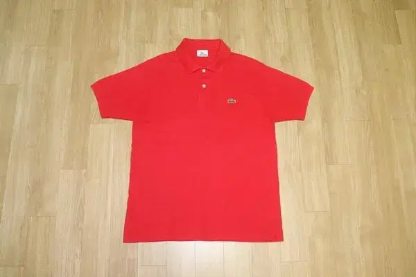 (100)Lacoste/Red Short-sleeved kara T-shirt