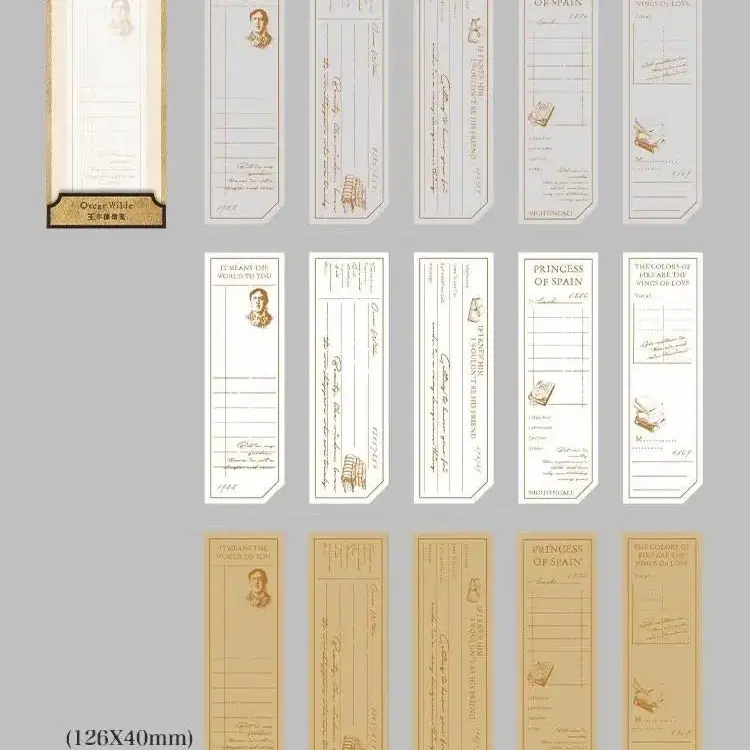 빈티지 다꾸 오스카 와일드 레터 콜라주 3재질 데코 페이퍼 15매