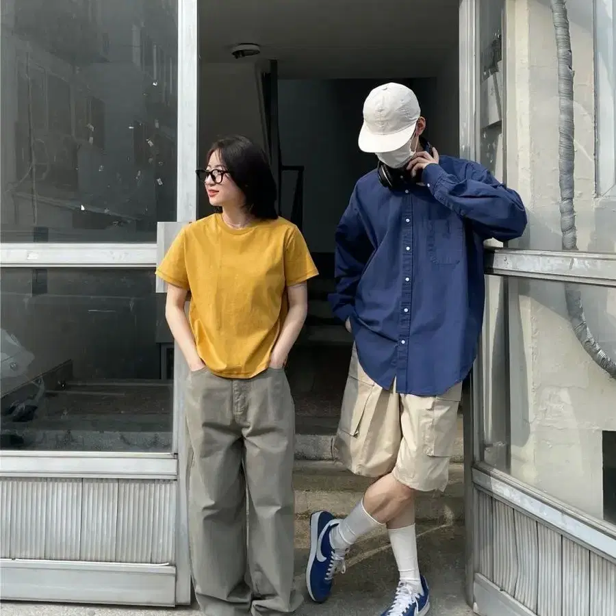 아르코이니스 semi wide olive pants