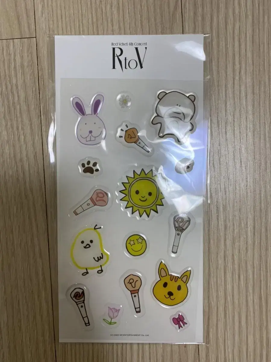 (No poka) red velvet Concert Merchandise R to V Epoxy Stickers (No poka)