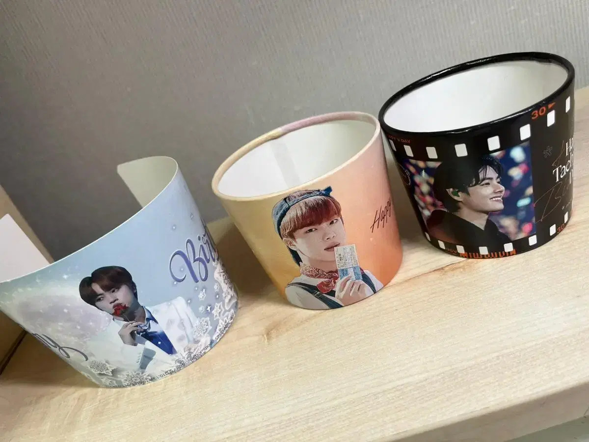 BTS birthday cup holder