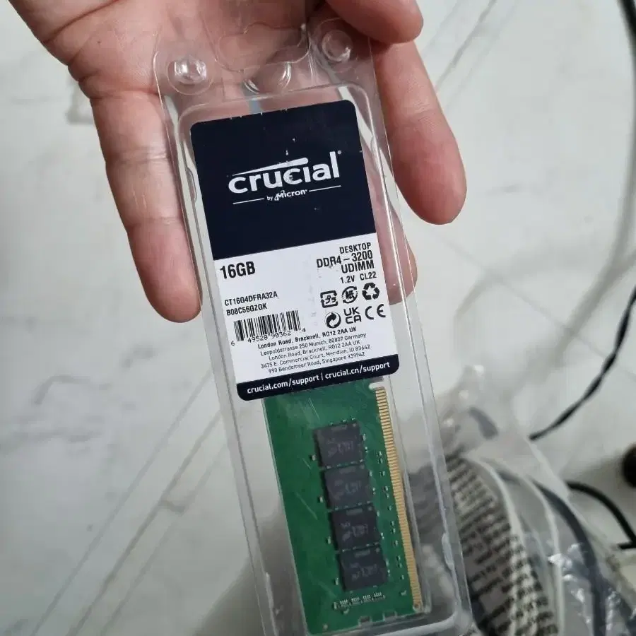 크루셜 ddr4 3200mhz 16gb 메모리카드