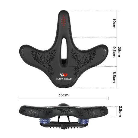 웨스트바이킹 자전거 갈매기 안장 엉덩이 무통증 넓은 특대형 안장