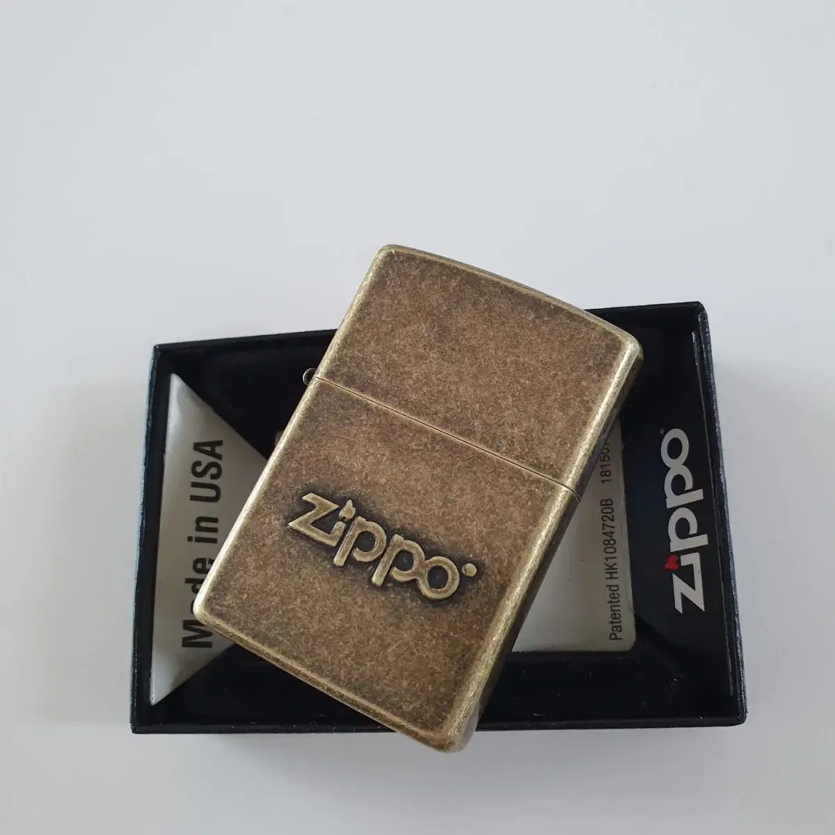 28994 ZIPPO STAMP ANTI BRASS 정품 새 지포라이터