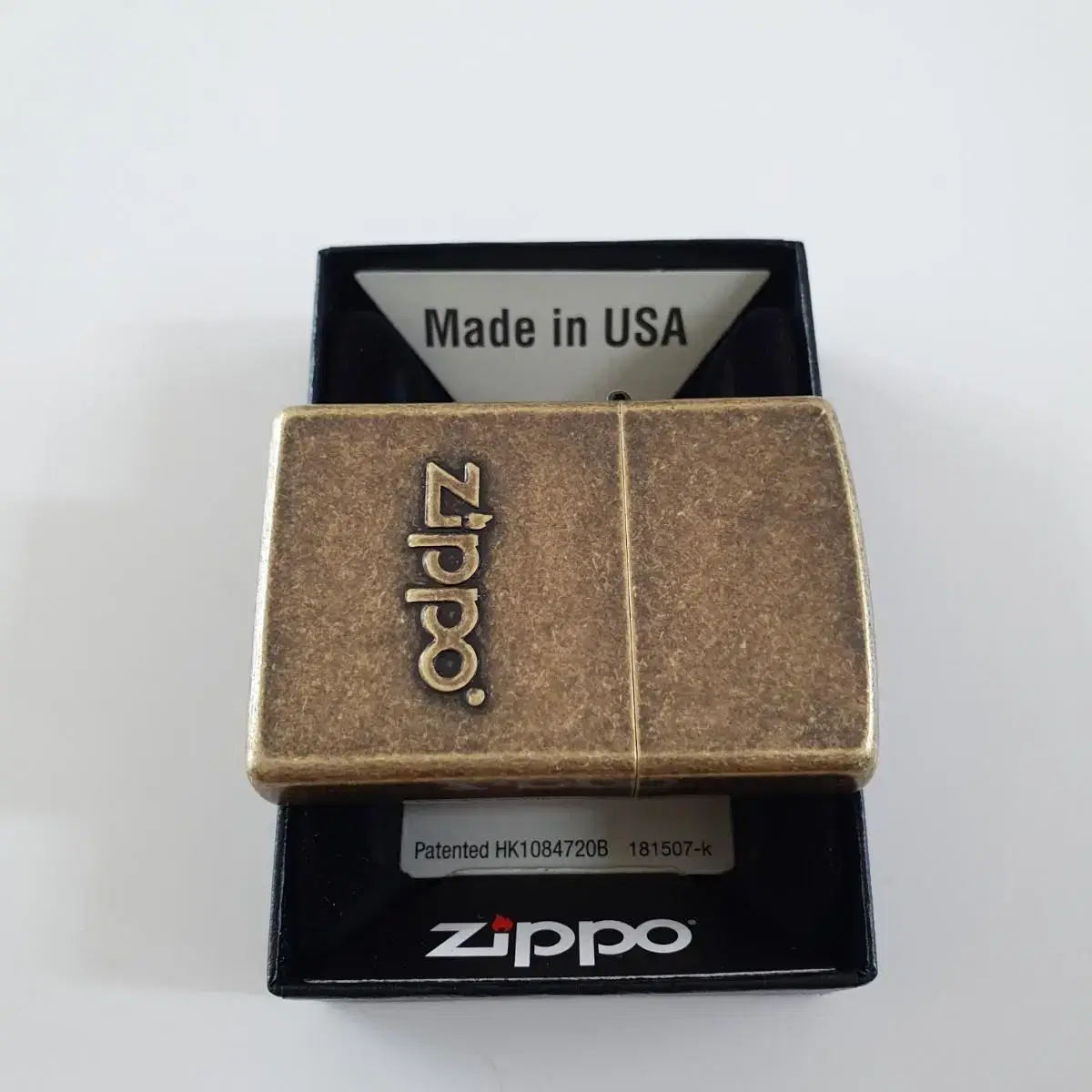 28994 ZIPPO STAMP ANTI BRASS 정품 새 지포라이터