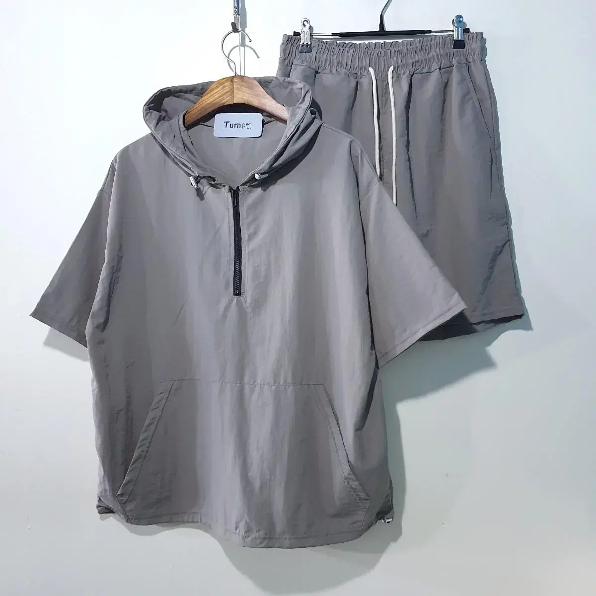 SS신상) washa short sleeve hooded anorak, vahn set 8color