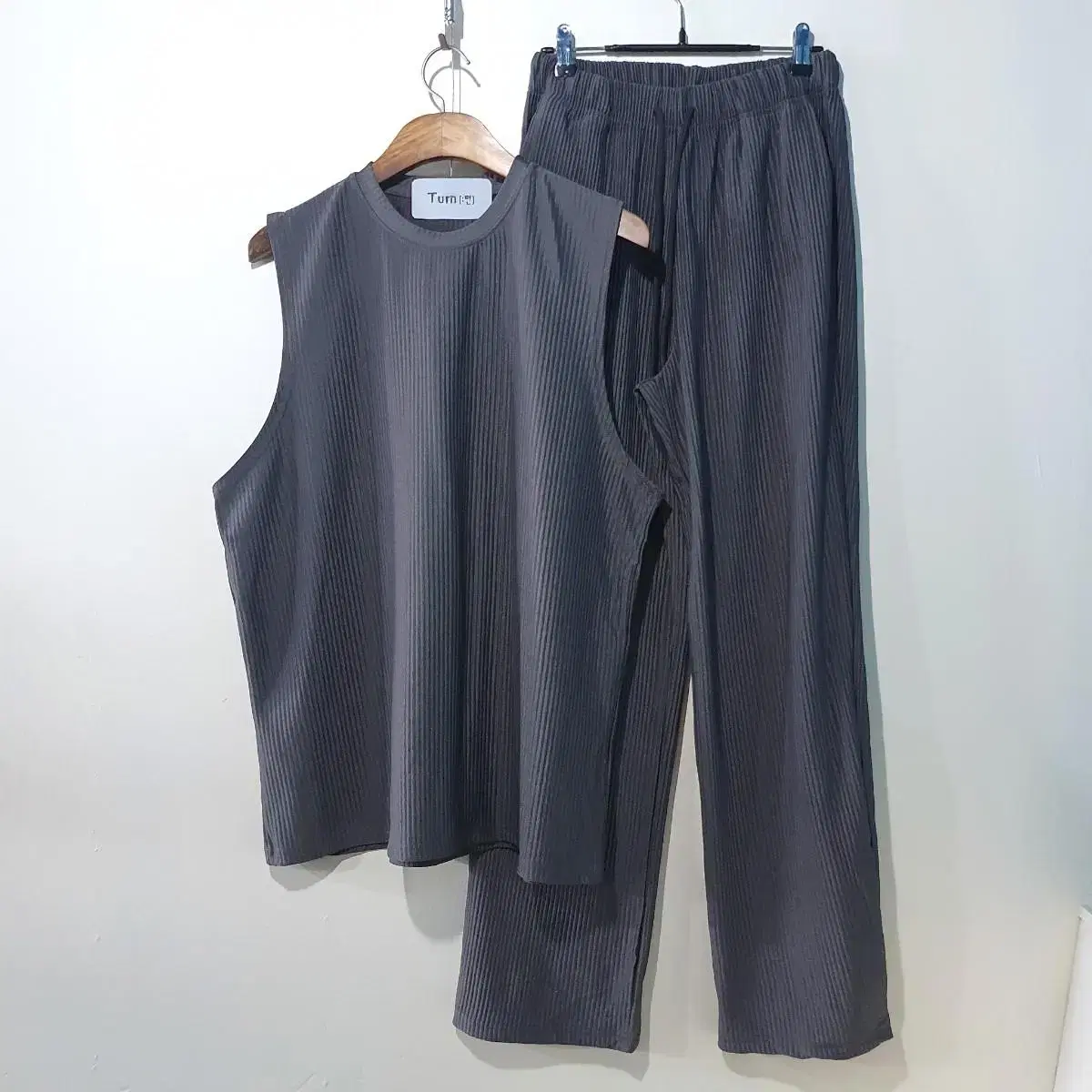 SS신상) Union Pleated Nashi, Long Pants Set 4color