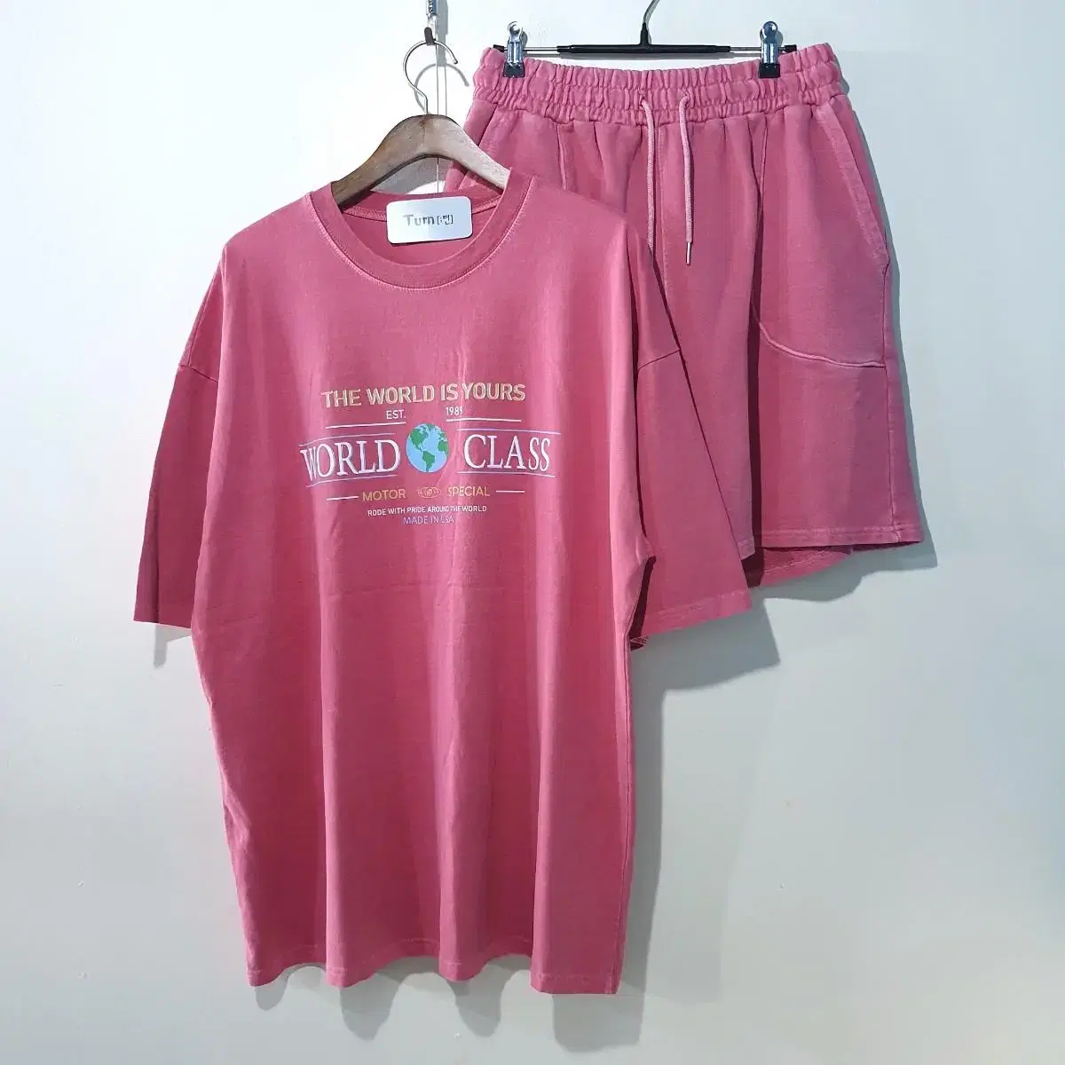 SS신상) 월드클래스 피그먼트 반팔세트 3color M,L