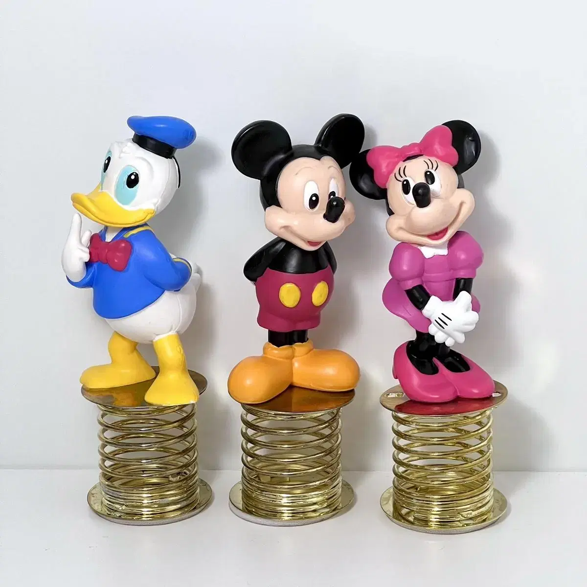 Disney Vintage Spring Figures Cute Props Mickey Mouse Minnie Mouse Donald Duck