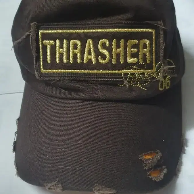 빈티지)2005 Thrasher 국산 남녀공용 브라운캡 모자