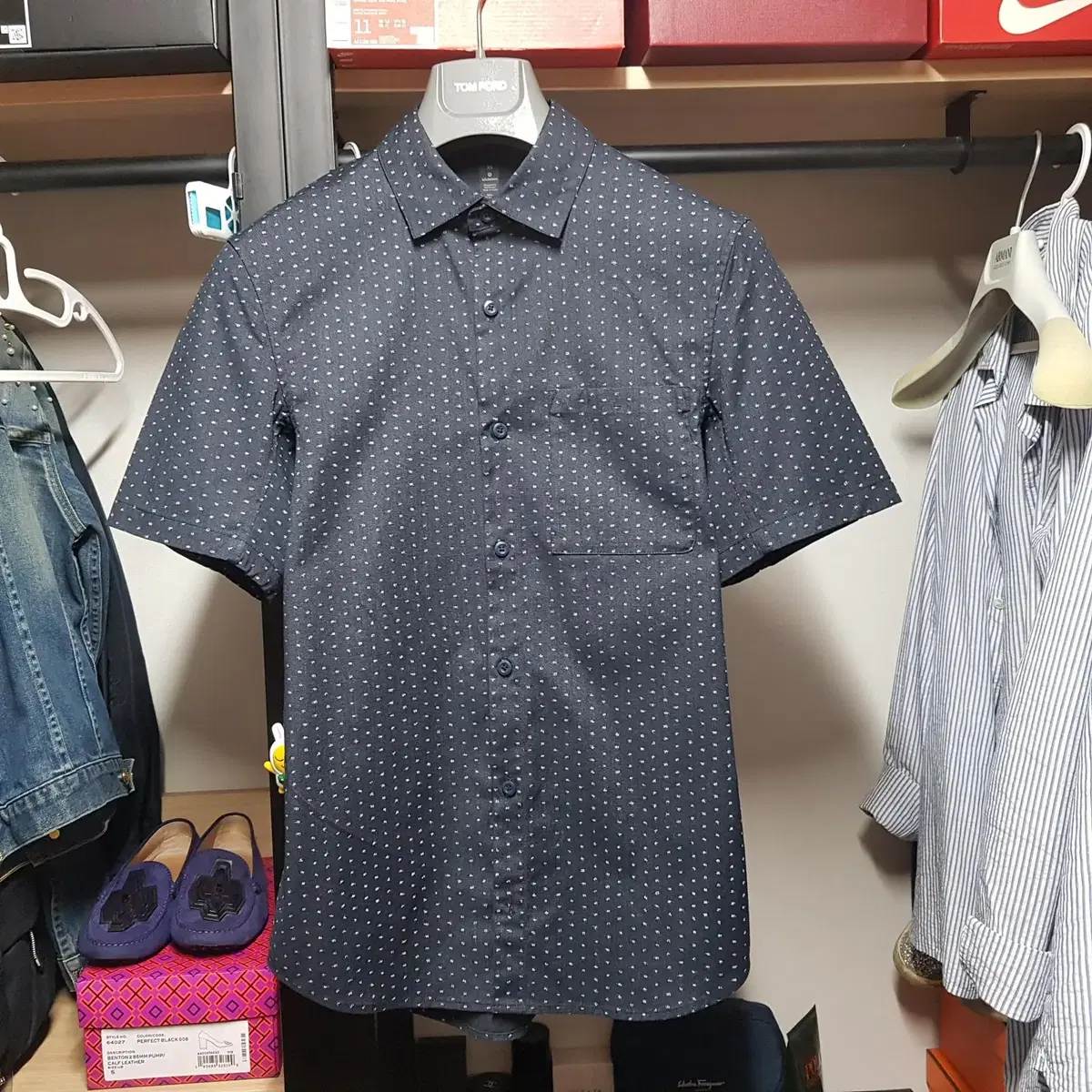 Lululemon Organic Cotton Men's Short-Sleeved Patterned Shirt 90