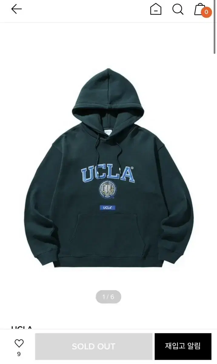 유씨엘에이 후드티 s ucla