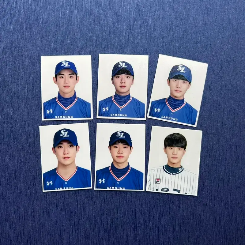 삼성라이온즈 증명사진 구자욱 김현준 이재현 원태인 김지찬 삼재현 유니폼