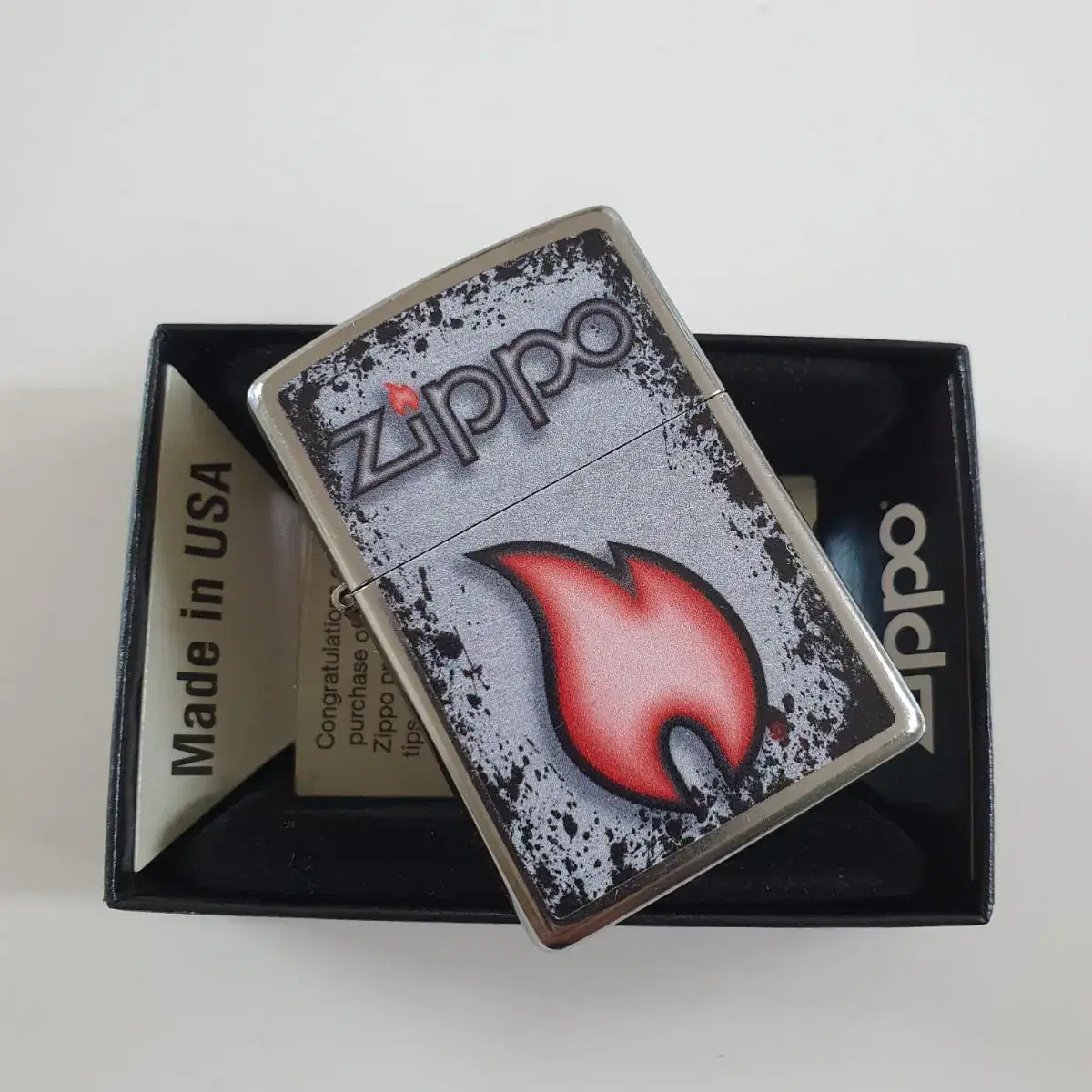 49576 ZIPPO FLAME DESIGN 정품 미개봉 새 지포라이터