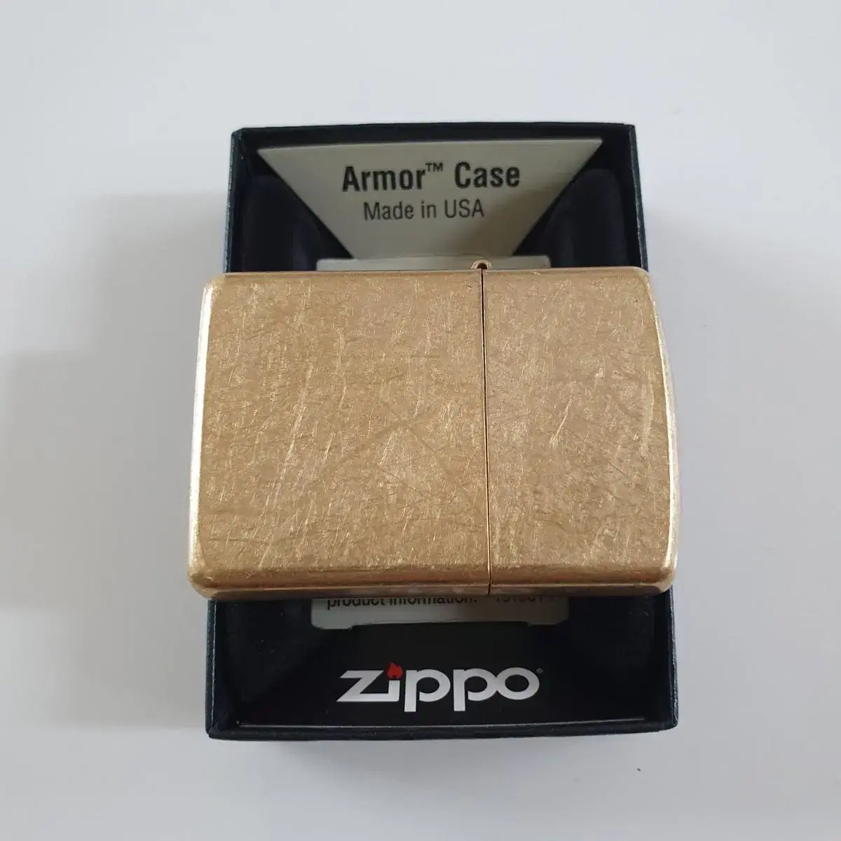 28496 ARMOR TUMBLED BRASS 정품 미개봉 새 지포라이터