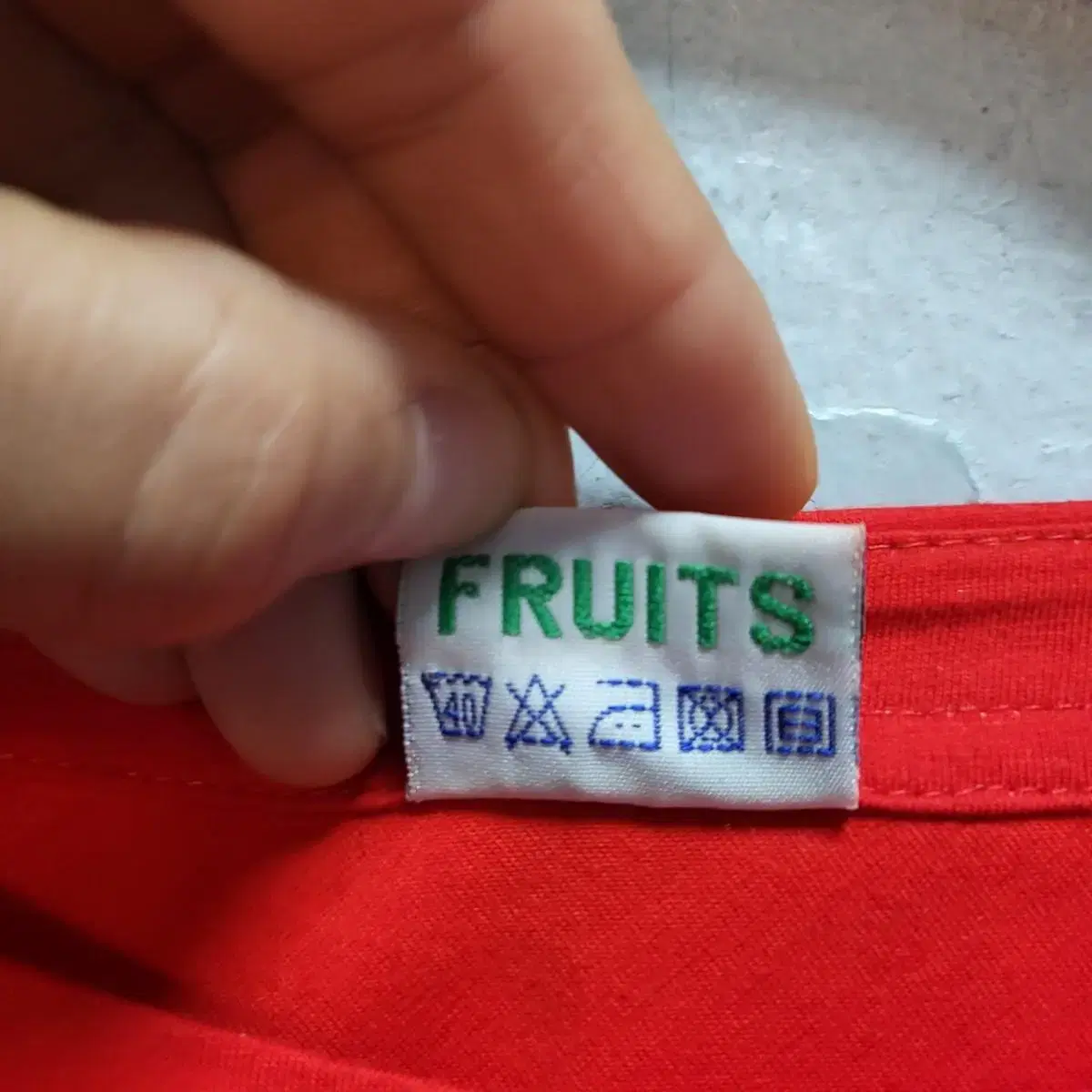 90's 아메리칸 빈티지 fruits 후르츠 도널드덕 프린팅 반팔 티셔츠