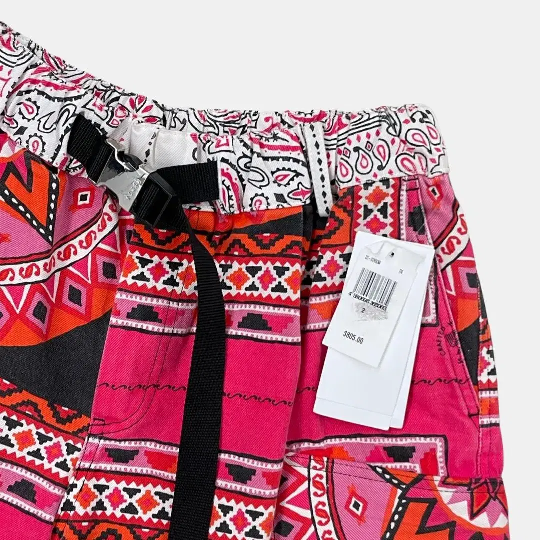 (2) 22SS 사카이 GEOMETRIC PRINT BERMUDA 쇼츠