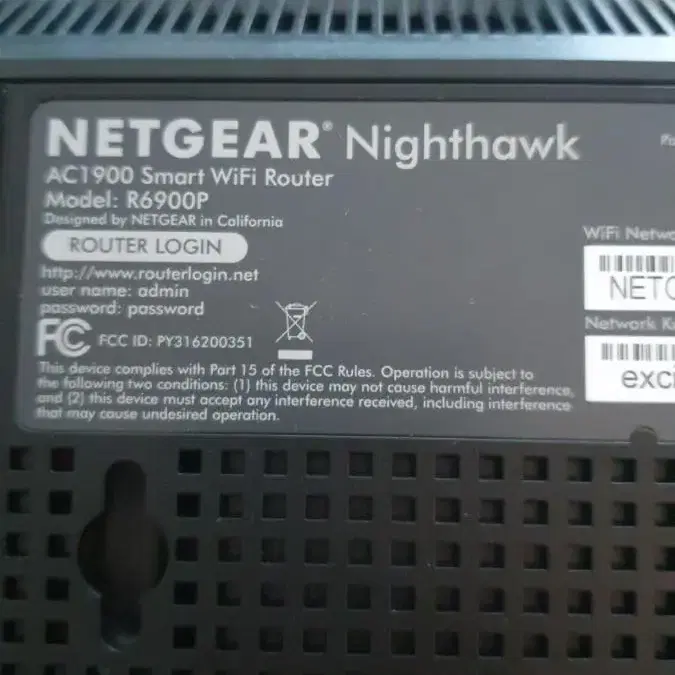 NETGEAR 나이트호크 스마트 WiFi 라우터 무선 최대속도 1900