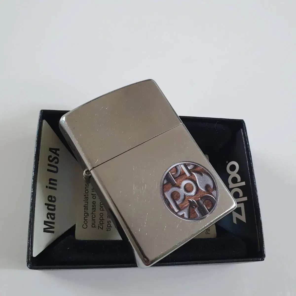 29872 ZIPPO BUTTON LOGO 정품 미개봉 새 지포라이터