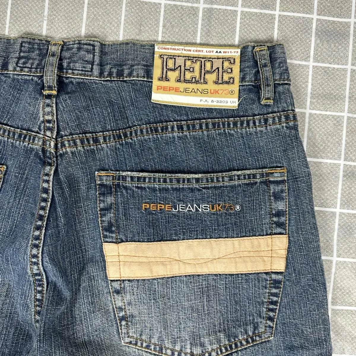 Pepe jeans 페페진스 디테일 데님 팬츠 34