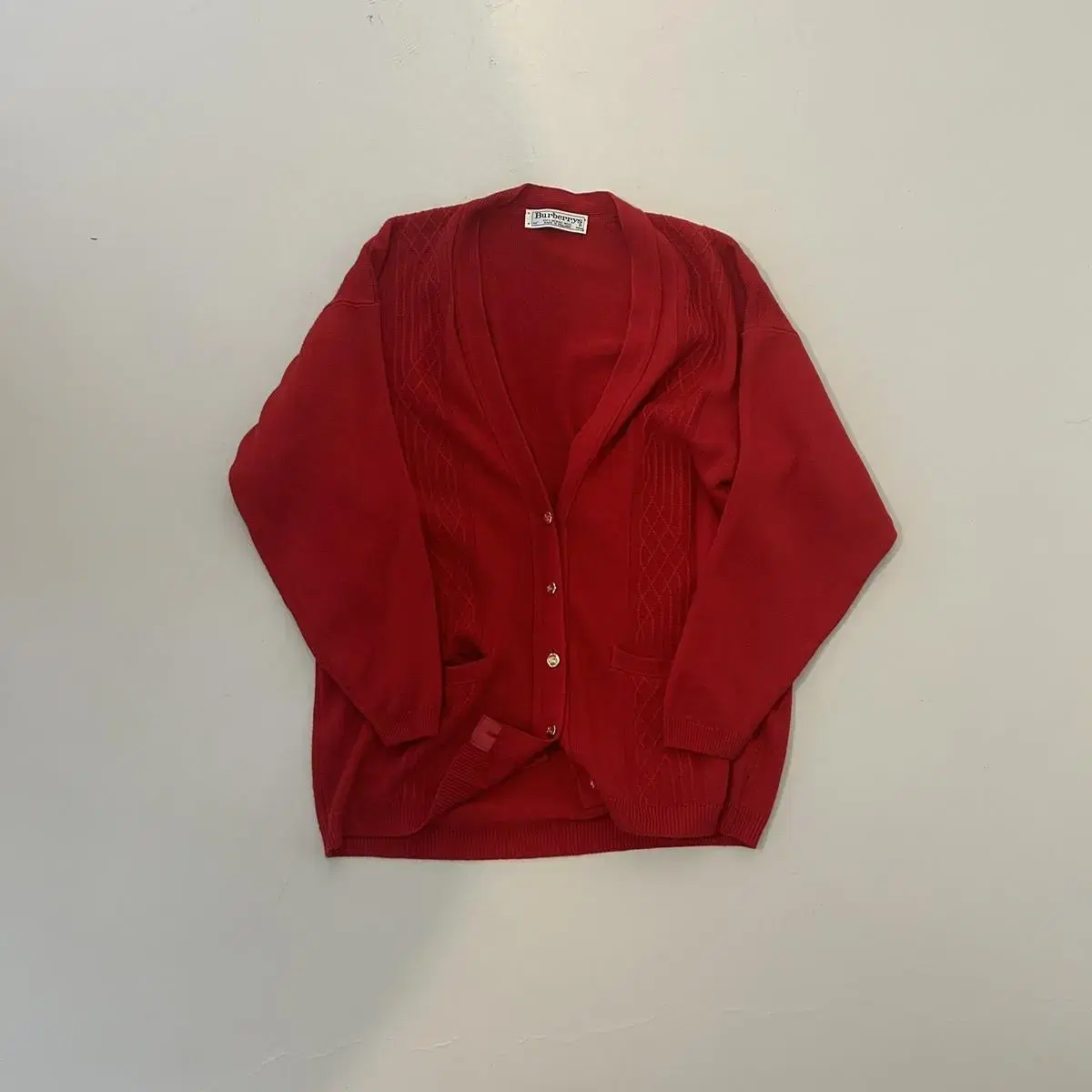 Vintage Burberry Wool Cardigan