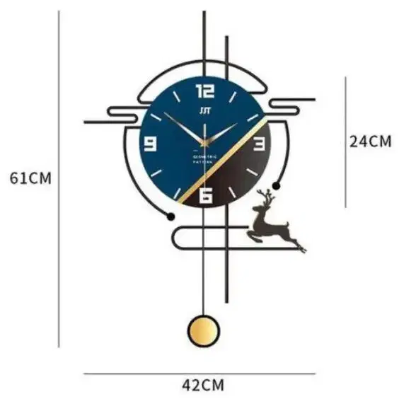 [무배] 북유럽풍 럭셔리 거실벽시계 인테리어벽시계 무소음벽시계 벽걸이시계