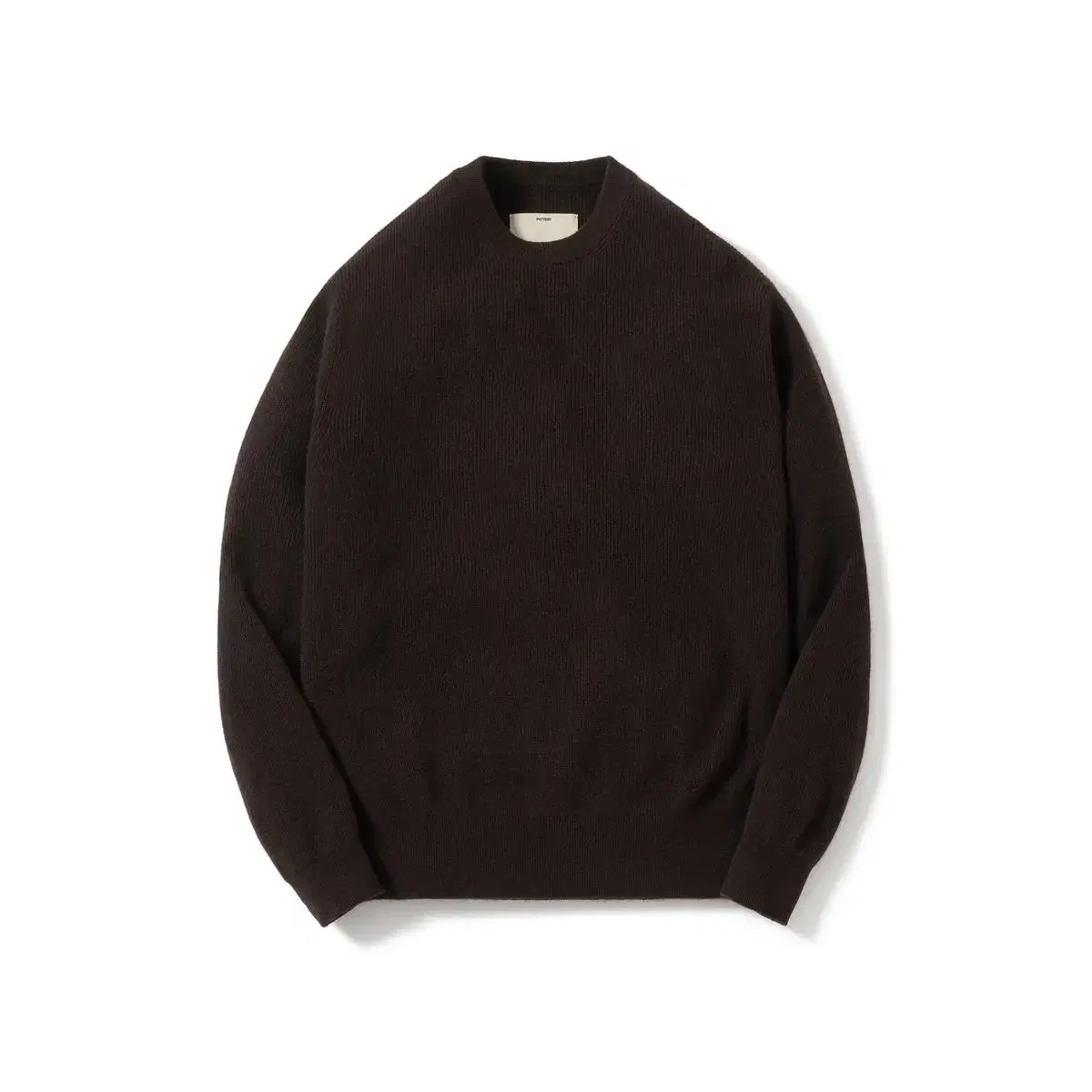 [2] Pottery Comfort Crewneck Knit Brown