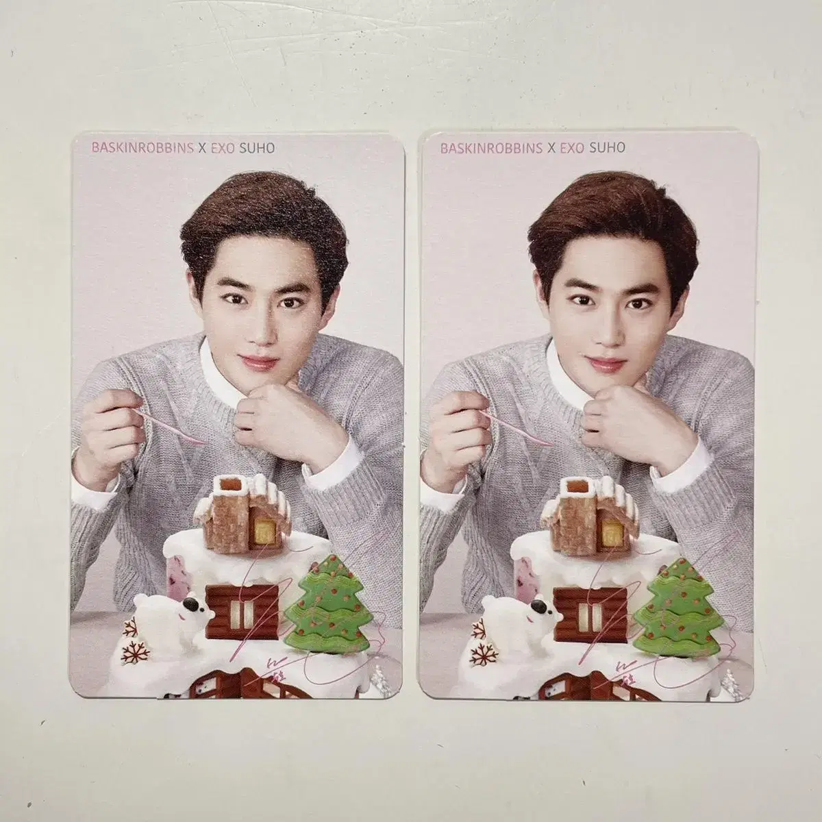 Exo suho kim junmyeon Baskin Robbins photocard (bulk pricing)