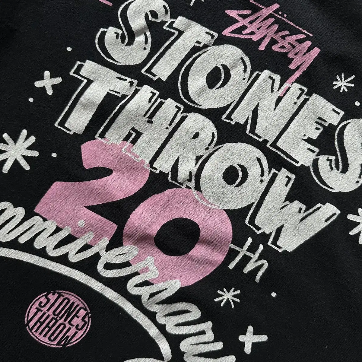 [M] 스투시 X STONES THROW 20주년 반팔 티셔츠