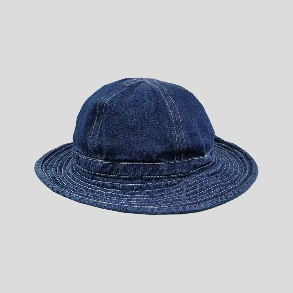 Vintage Jean청 Indigo Americage Denim Belle Hat Bucket Hat Bungalow Hat ㄹㄲㄸㄸ