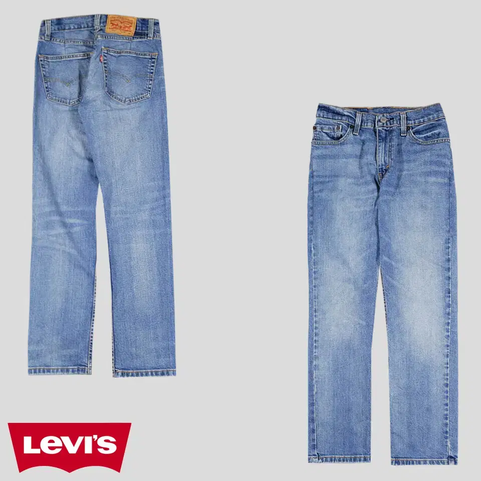 Levi's 511 Light Blue Wash Slim Straight Fit Jeans Denim Pants 26