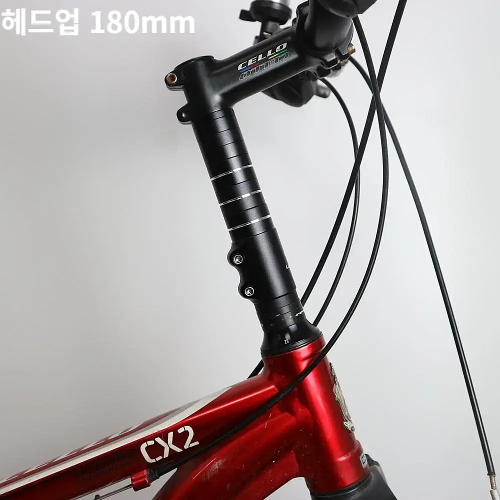 자전거 헤드업 핸들바 높이조절 스템 어댑터 180mm mtb