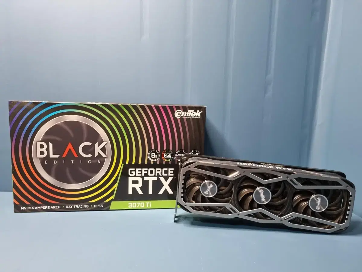 이엠텍 RTX3070 TI 8GB 블랙몬스터 풀박스 판매